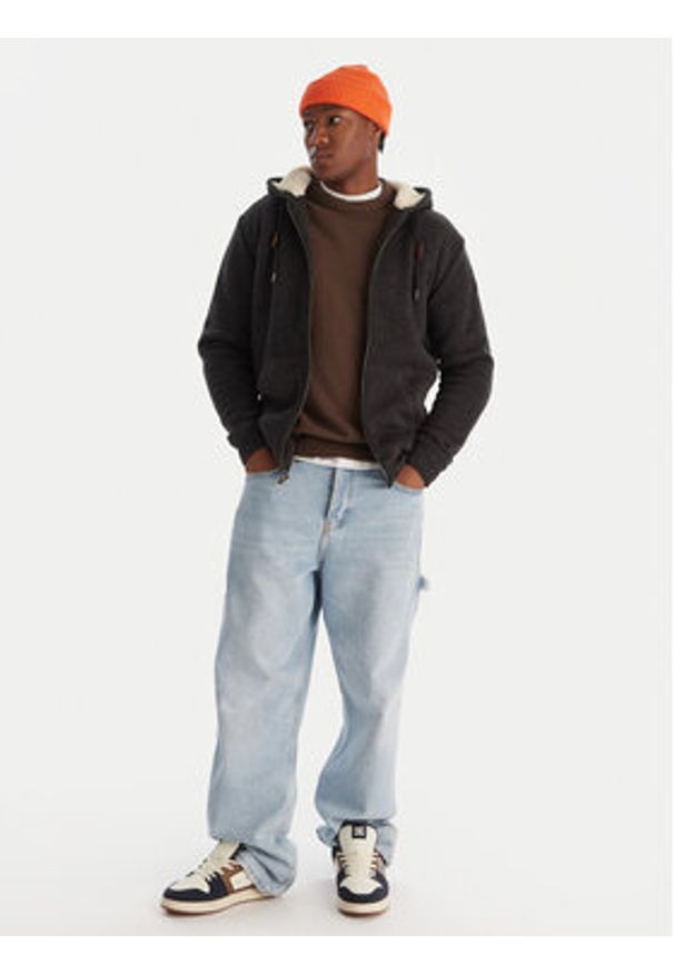 Quiksilver Kurtka przejściowa Keller Sherpa EQYFT05112 Czarny Regular Fit. Kolor: czarny. Materiał: syntetyk