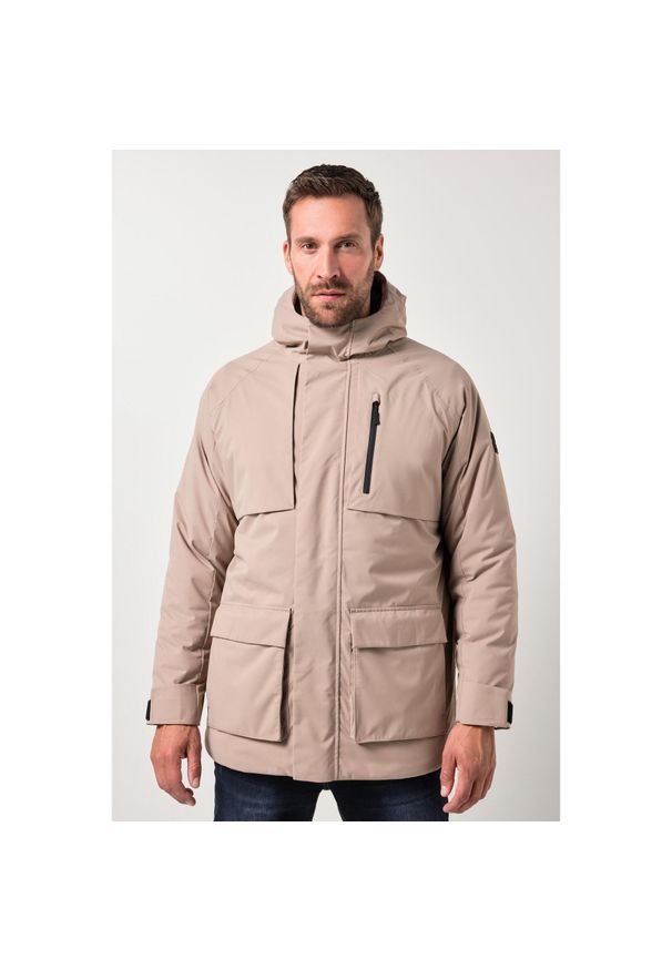 JAY-PI - Męska Kurtka funkcyjna outdoor wodoodporna wiatroszczelna kaptur. Kolekcja: plus size. Kolor: wielokolorowy. Materiał: poliester, materiał