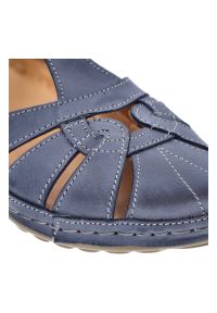 Niebieskie Sandały Armodo Wygodne Obuwie Damskie. Okazja: na spacer, na plażę. Kolor: niebieski. Materiał: materiał. Sezon: lato. Styl: boho #5