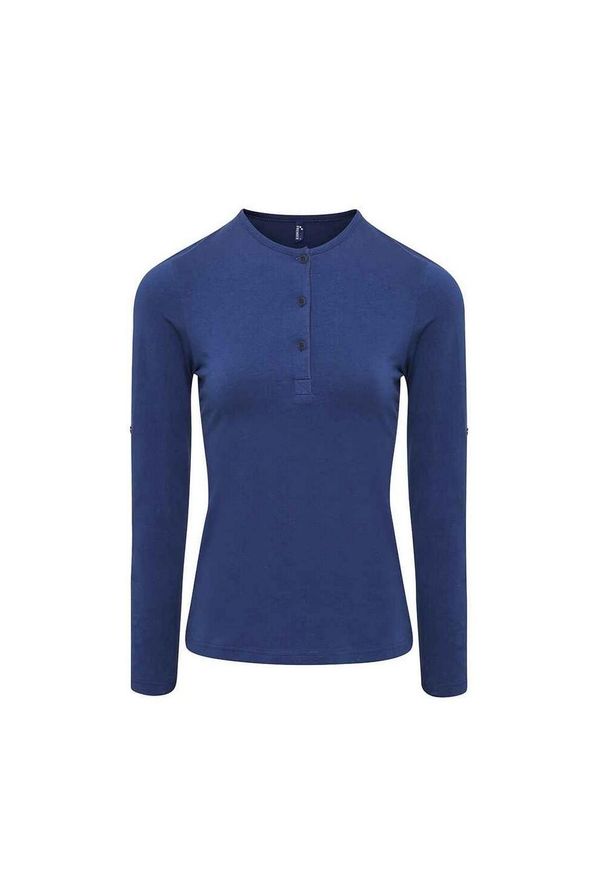 PREMIER - Damska Koszulka Z Długim Rękawem John Roll. Kolor: niebieski. Długość rękawa: długi rękaw. Długość: długie. Sport: turystyka piesza