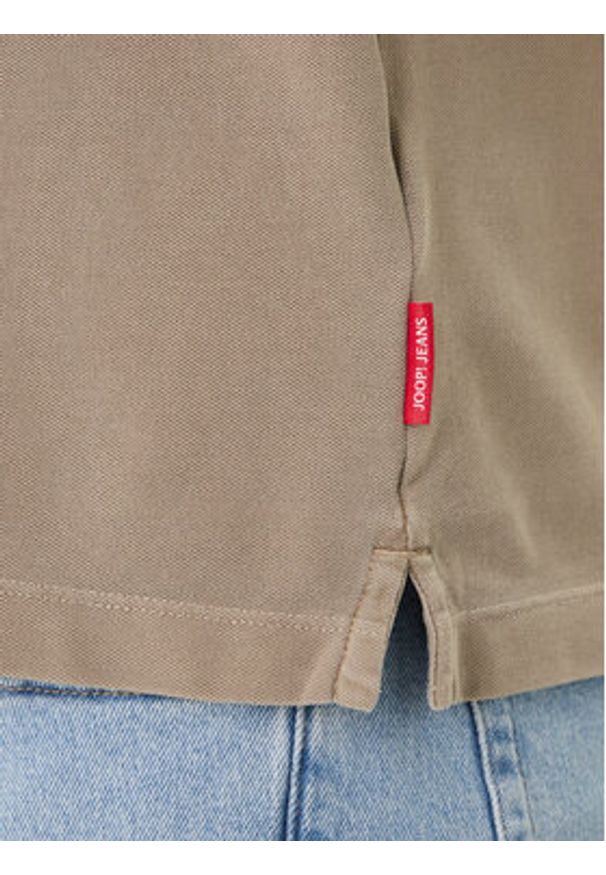 JOOP! Jeans Polo Ambrosian 30045619 Beżowy Modern Fit. Typ kołnierza: polo. Kolor: beżowy. Materiał: bawełna