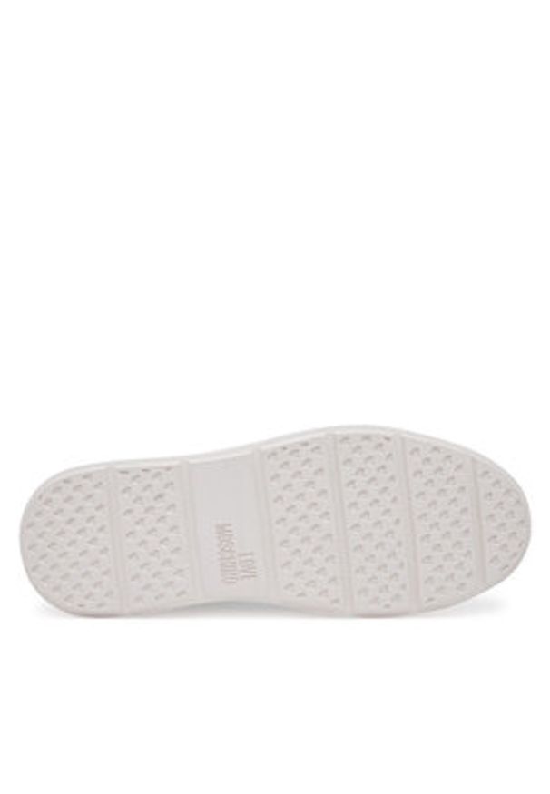 Love Moschino - LOVE MOSCHINO Sneakersy JA15214G1MIA400A Czarny. Kolor: czarny. Materiał: skóra
