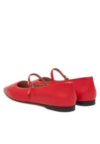 Pollini Baleriny SA11051C0MTE0501 Czerwony. Kolor: czerwony. Materiał: skóra #5