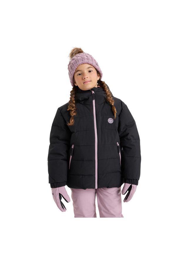 Roxy - Kurtka śniegowa techniczna dla Dziewczynki SNOWYHILL PUFFY. Kolor: biały. Sezon: zima. Sport: narciarstwo