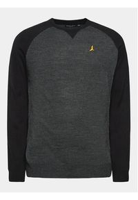 Brave Soul Sweter MK-230HIGGS Szary Regular Fit. Kolor: szary. Materiał: wiskoza #3