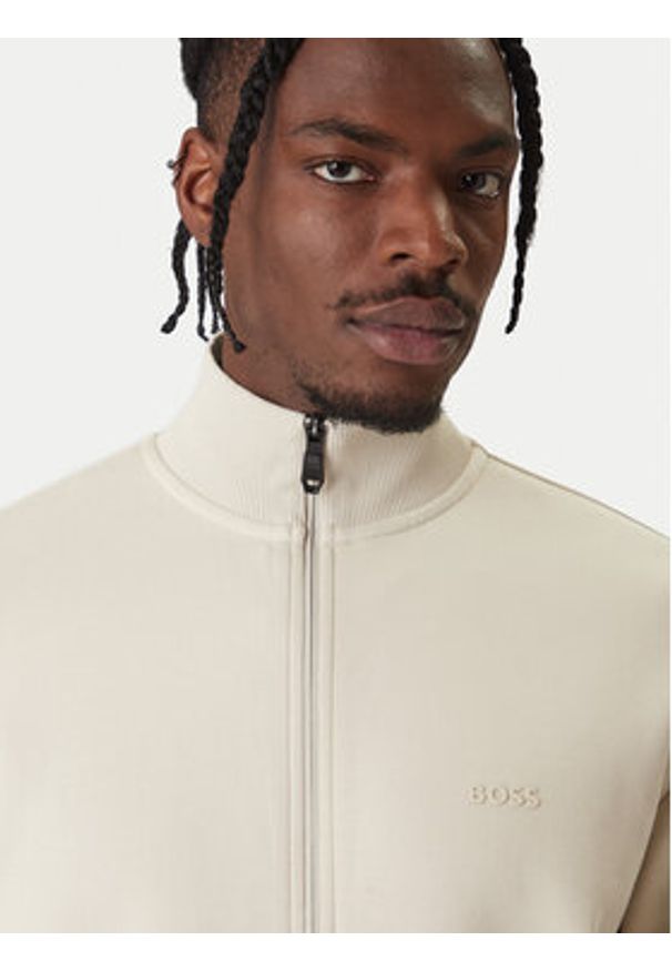 BOSS Bluza Skaz 50555496 Beżowy Regular Fit. Kolor: beżowy. Materiał: bawełna