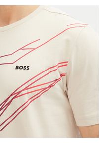 BOSS T-Shirt Beetle 50542048 Beżowy Regular Fit. Kolor: beżowy. Materiał: bawełna