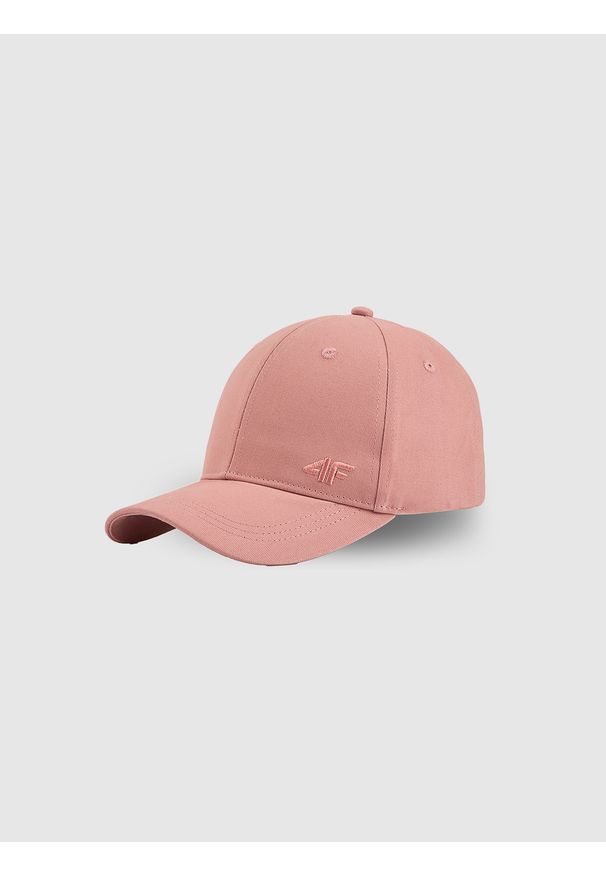 4f - 4F Czapka z daszkiem snapback uniseks - różowa XS/S (56cm). Kolor: różowy. Materiał: materiał, bawełna. Styl: casual, klasyczny, sportowy