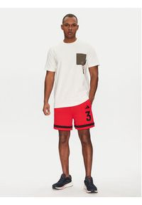 Adidas - adidas T-Shirt Lens Elevated Pocket Graphic JJ3928 Biały Loose Fit. Kolor: biały. Materiał: bawełna #3