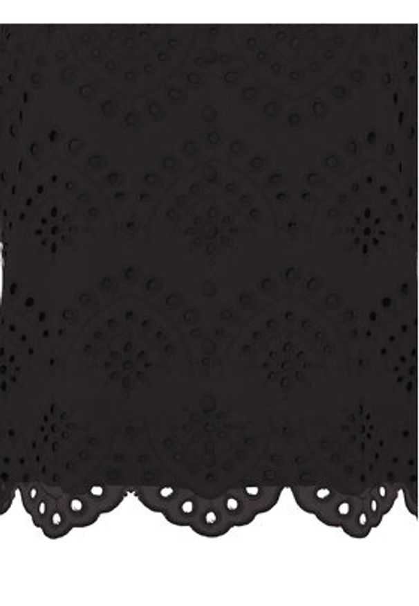 Pieces Top Vilde 17156563 Czarny Regular Fit. Kolor: czarny. Materiał: bawełna