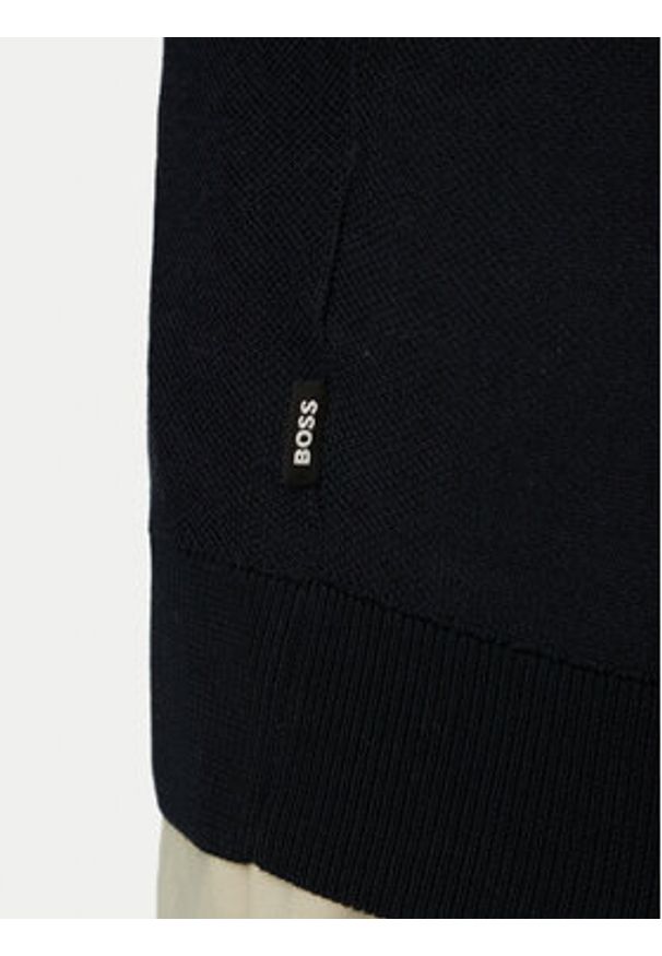 BOSS Polo H-Narciso 50560483 Granatowy Regular Fit. Typ kołnierza: polo. Kolor: niebieski. Materiał: bawełna