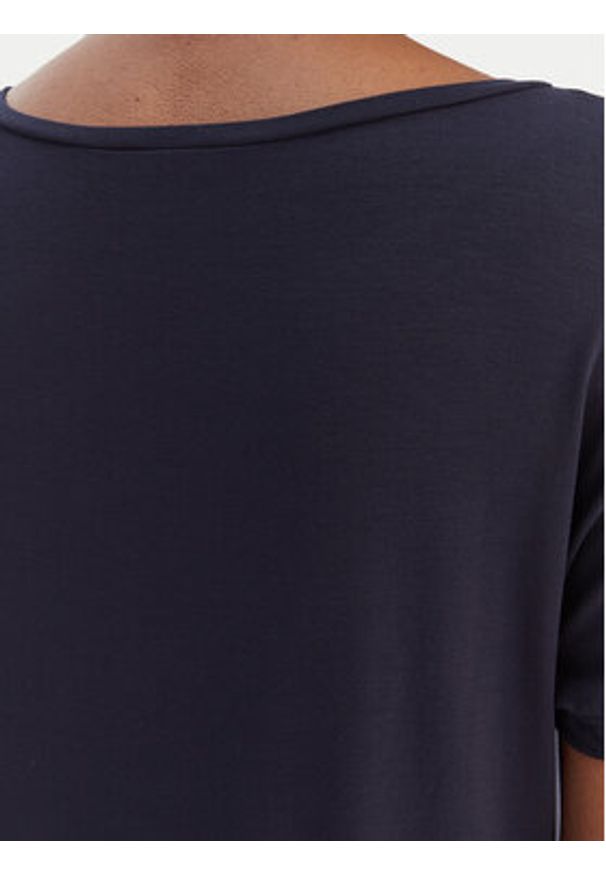 Marella T-Shirt Fervida 2615971021 Granatowy Regular Fit. Kolor: niebieski. Materiał: wiskoza