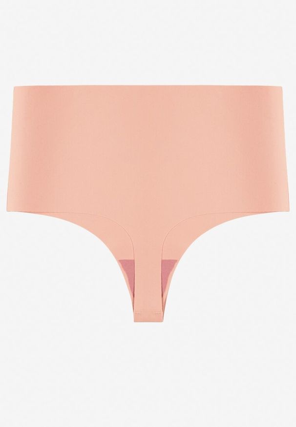 Renee - Różowe Bezszwowe Majtki High Waist Kolunea. Stan: podwyższony. Kolor: różowy