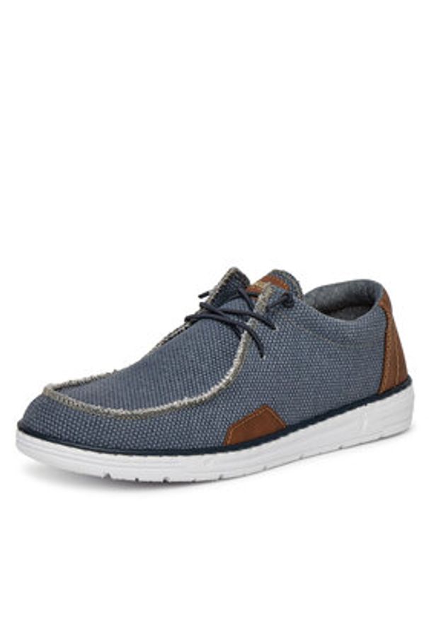 Rieker Półbuty 08600-12 Granatowy. Kolor: niebieski. Materiał: materiał