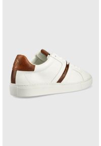 GANT - Gant sneakersy skórzane Mc Julien kolor biały. Nosek buta: okrągły. Zapięcie: sznurówki. Kolor: biały. Materiał: skóra