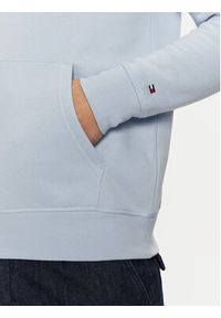 TOMMY HILFIGER - Tommy Hilfiger Bluza Logo MW0MW11599 Błękitny Regular Fit. Kolor: niebieski. Materiał: bawełna #5