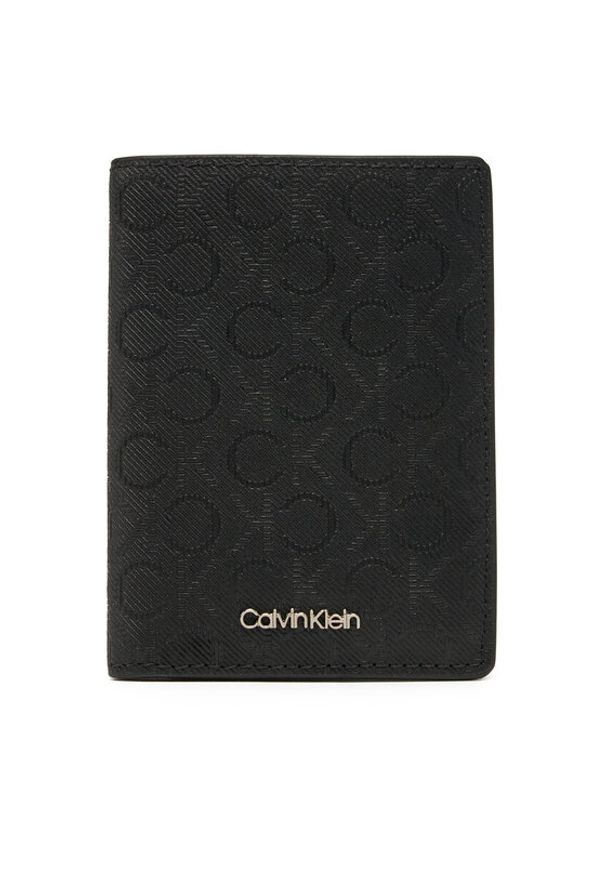 Calvin Klein Duży Portfel Męski Ck Must Mono Bifold 7cc W/Coi K50K512686 Czarny. Kolor: czarny. Materiał: skóra
