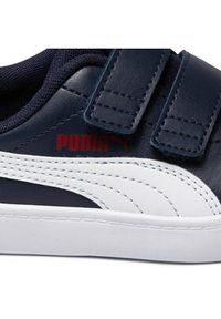 Puma Sneakersy Courtflex V2 V Ps 371543 01 Granatowy. Kolor: niebieski. Materiał: skóra