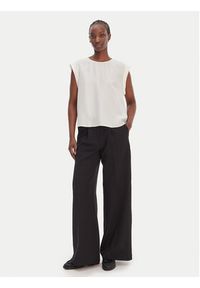 BOSS Bluzka C_Irnette 50543548 Écru Regular Fit. Kolor: kremowy. Materiał: wiskoza #4
