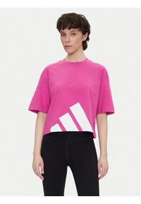 Adidas - adidas T-Shirt Essentials Big Logo Boyfriend JG8728 Różowy Loose Fit. Kolor: różowy. Materiał: bawełna