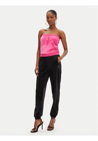 Juicy Couture Top Heritage JCGCT125023 Różowy Slim Fit. Kolor: różowy. Materiał: bawełna #4