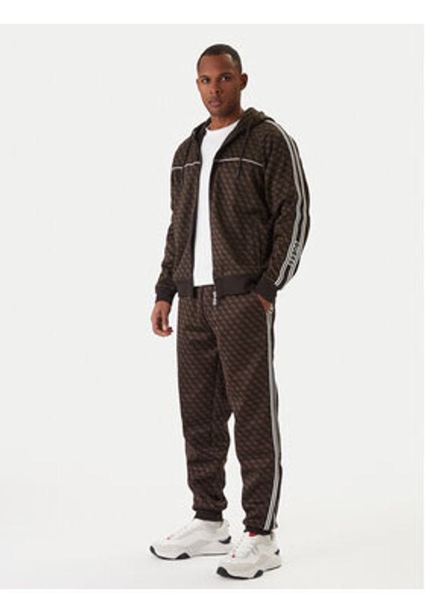 Guess Spodnie dresowe Z5BB19 K2042 Czarny Regular Fit. Kolor: czarny. Materiał: syntetyk