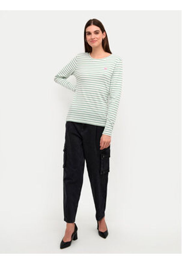 Kaffe Bluzka Liddy 10502821 Zielony Regular Fit. Kolor: zielony. Materiał: syntetyk