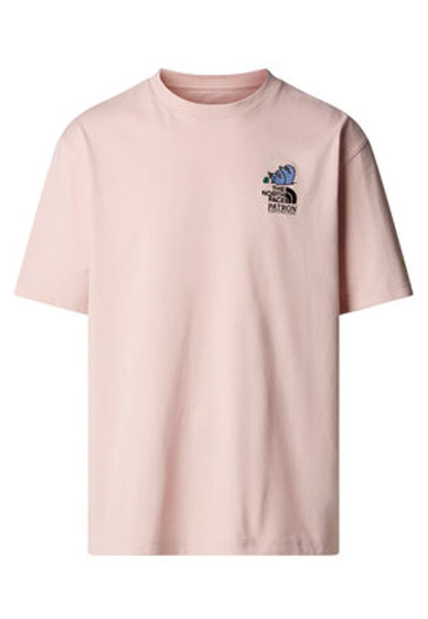 The North Face T-Shirt Unisex Mountain Cleanup NF0A8C4D Różowy Oversize. Kolor: różowy. Materiał: bawełna