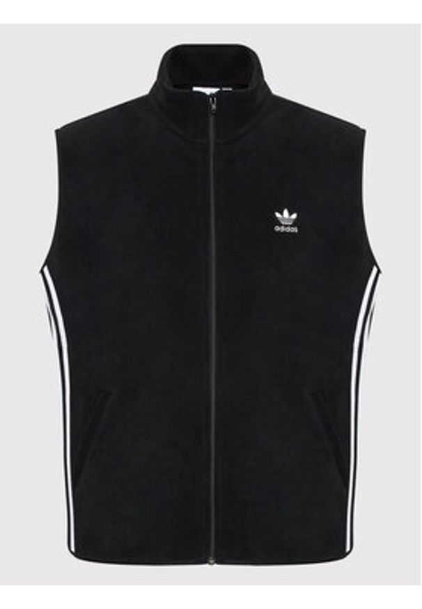 Adidas - adidas Kamizelka adicolor 3 Stripes HK7392 Czarny Relaxed Fit. Kolor: czarny. Materiał: syntetyk