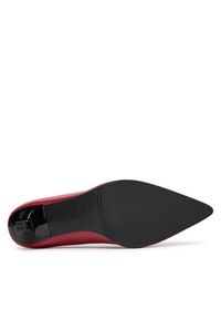 Hugo - HUGO Szpilki Katniss 50552669 Bordowy. Kolor: czerwony. Materiał: skóra. Obcas: na szpilce #5