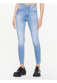 Calvin Klein Jeans Jeansy J20J220853 Niebieski Skinny Fit. Kolor: niebieski