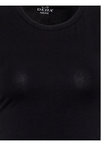 Deha Bluzka B84032 Czarny Regular Fit. Kolor: czarny. Materiał: bawełna #2