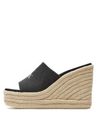 Calvin Klein Jeans Espadryle Slide Wedge Rope Sandal Ml Btw YW0YW01356 Czarny. Kolor: czarny #2