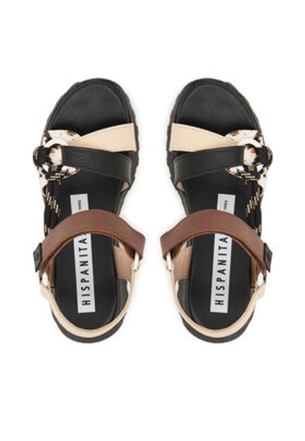 Hispanitas Sandały CHV264869 C004 Kolorowy. Materiał: skóra. Wzór: kolorowy