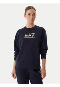 EA7 Emporio Armani Dres 7W000115 AF13135 MB235 Granatowy Regular Fit. Kolor: niebieski. Materiał: bawełna #5