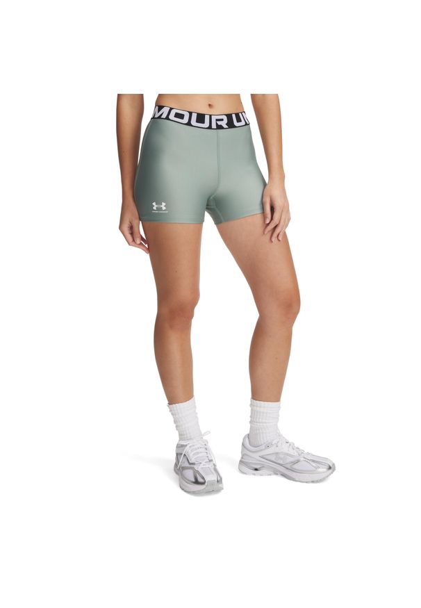 Szorty damskie Under Armour HeatGear®. Kolor: zielony, biały, wielokolorowy. Sport: fitness
