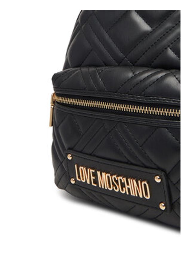 Love Moschino - LOVE MOSCHINO Plecak JC4148PP1NLA0000 Czarny. Kolor: czarny. Materiał: skóra