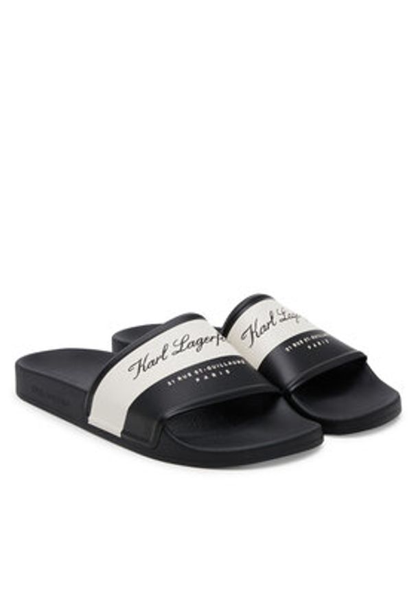 Karl Lagerfeld - KARL LAGERFELD Klapki KL70023 Czarny. Kolor: czarny