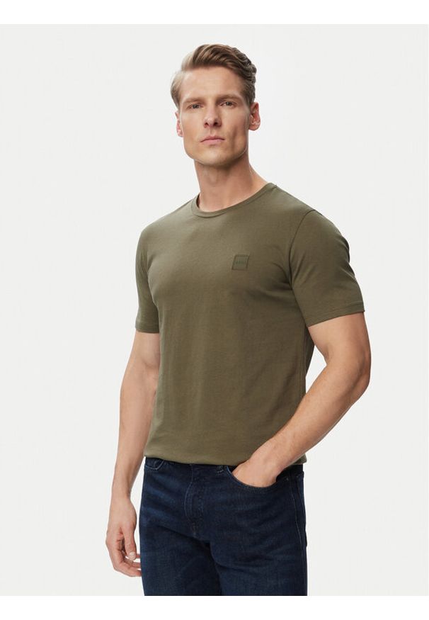 BOSS T-Shirt Tales 50508584 Zielony Regular Fit. Kolor: zielony. Materiał: bawełna