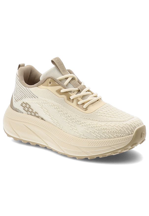 Big-Star - Sneakersy damskie Big Star, cholewka z materiału tekstylnego o oddychającej strukturze klasyczne sznurowanie, beżowe, TT274318. Okazja: na co dzień, na spacer. Zapięcie: sznurówki. Kolor: beżowy. Materiał: materiał. Szerokość cholewki: normalna. Sport: turystyka piesza