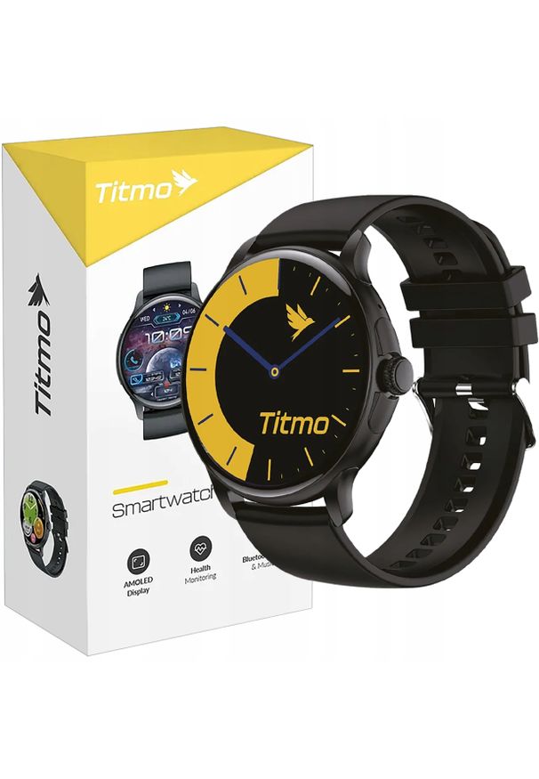 GepardWatches - SMARTWATCH Titmo O-150 AMOLED SPORTOWY ROZMOWY BLUETOOTH KROKOMIERZ. Rodzaj zegarka: smartwatch. Styl: sportowy