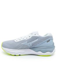 Buty do biegania damskie Mizuno Wave Skyrise 3. Zapięcie: sznurówki. Kolor: szary, biały, wielokolorowy, żółty. Materiał: materiał, syntetyk, guma. Szerokość cholewki: normalna. Model: Mizuno Wave. Sport: bieganie #2