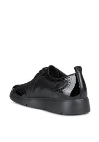 Geox - Półbuty. Nosek buta: okrągły. Zapięcie: sznurówki. Kolor: czarny. Materiał: materiał, włókno, guma #4