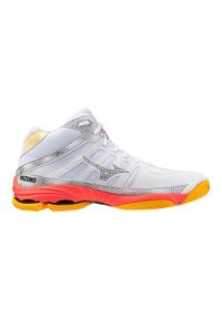 Buty halowe Mizuno Wave Voltage 2 Mid. Kolor: biały. Model: Mizuno Wave. Sport: siatkówka #1