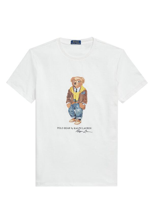 Polo Ralph Lauren T-Shirt 710P07346001 Biały Regular Fit. Typ kołnierza: polo. Kolor: biały. Materiał: bawełna