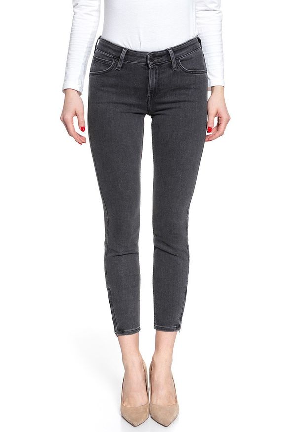 Lee - SPODNIE DAMSKIE LEE SCARLETT CROPPED CONCRETE GREY L30CYGCM 112106405