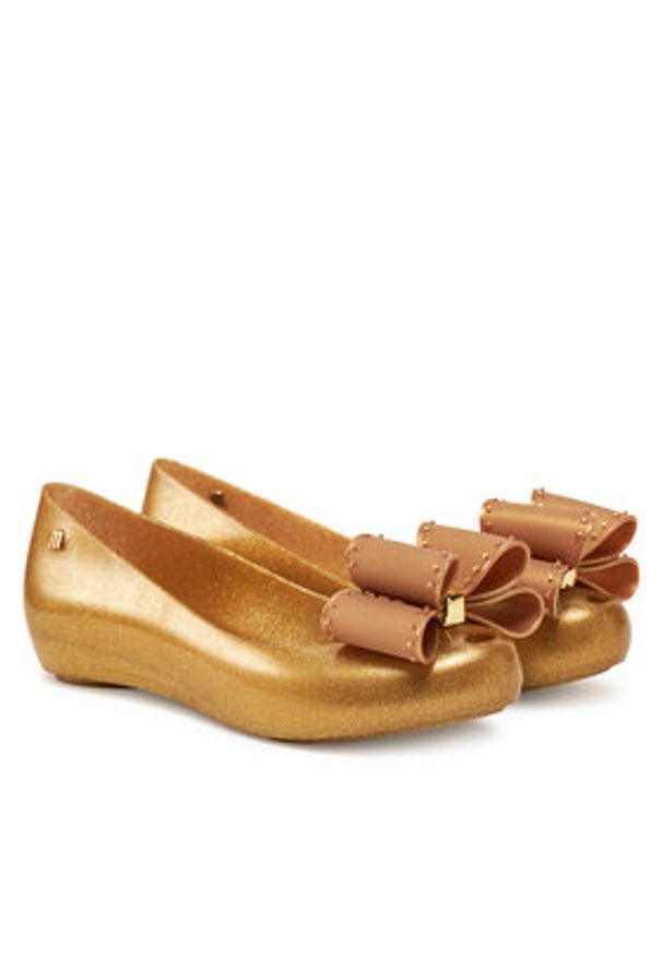 melissa - Melissa Baleriny Melissa Ultragirl Classic Bow Ad 35965 Złoty. Kolor: złoty