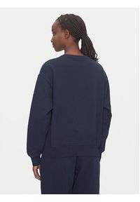 Calvin Klein Jeans Bluza Monologo LV047B234G Granatowy Relaxed Fit. Kolor: niebieski. Materiał: bawełna