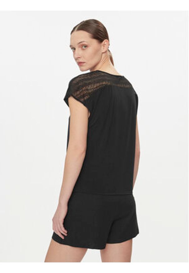 Calvin Klein Underwear Koszulka piżamowa 000QS7157E Czarny Relaxed Fit. Kolor: czarny