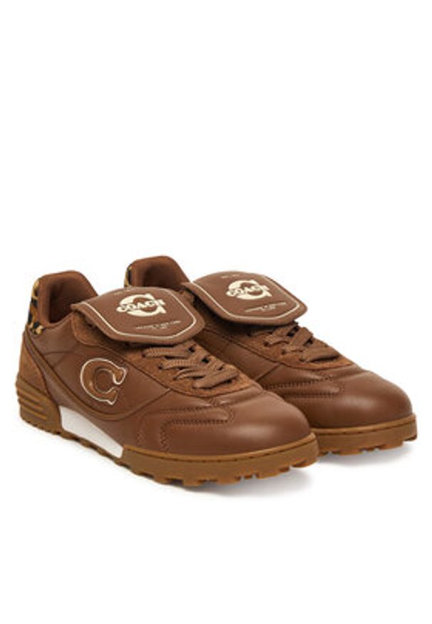 Coach Sneakersy Match CCI43 Brązowy. Kolor: brązowy. Materiał: skóra